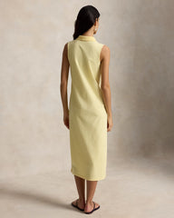 Stretch-Cotton Sleeveless Polo Dress