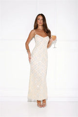 She's Always Right Lace Maxi Dress Yellow