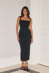 Simply Better Mesh Maxi Dress Black