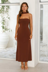 Starlight Serenade Maxi Dress Brown