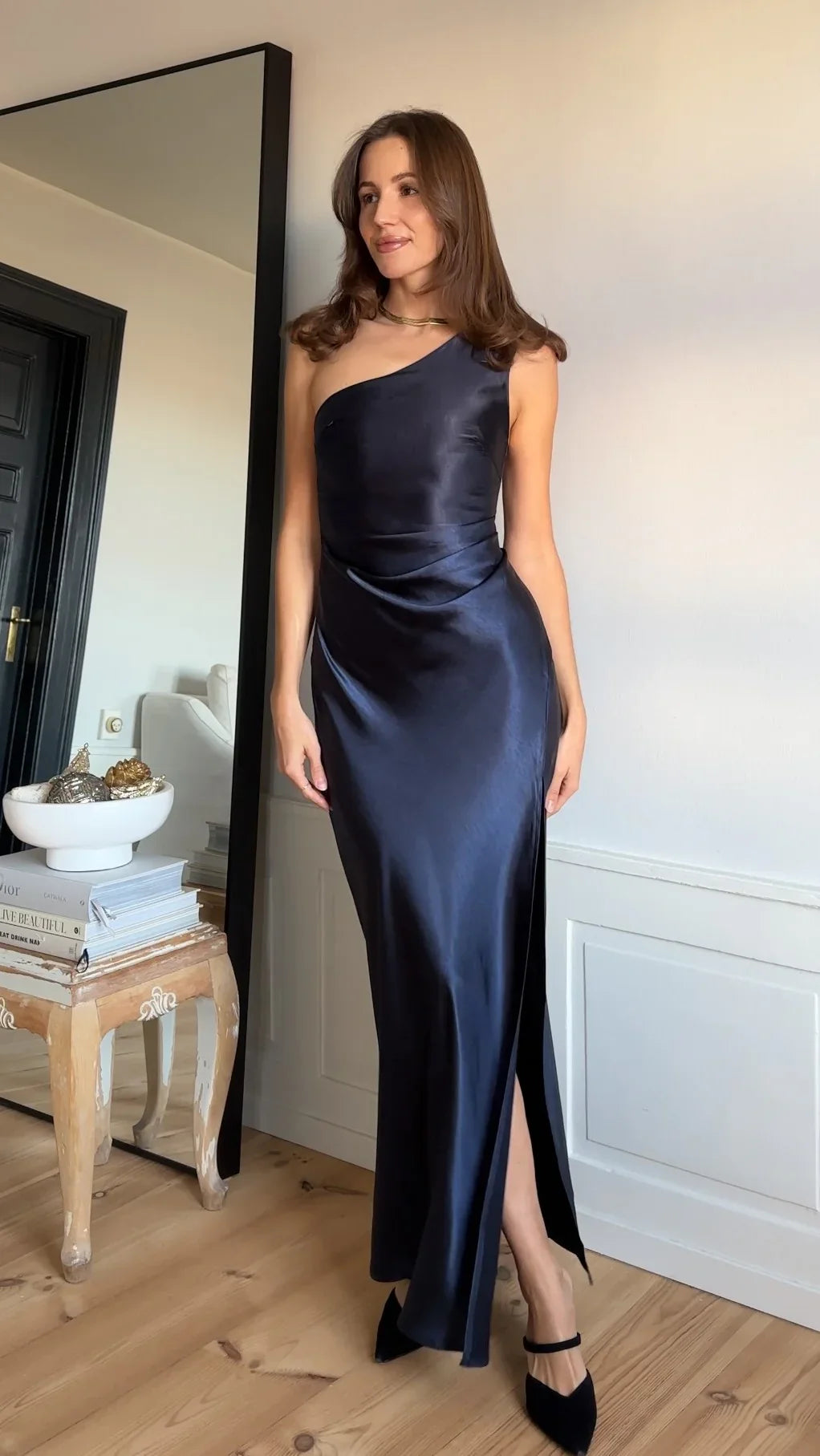 Victoria Maxi Dress - Navy