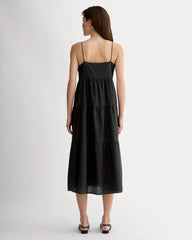 The Gauze Tiered Dress | Black